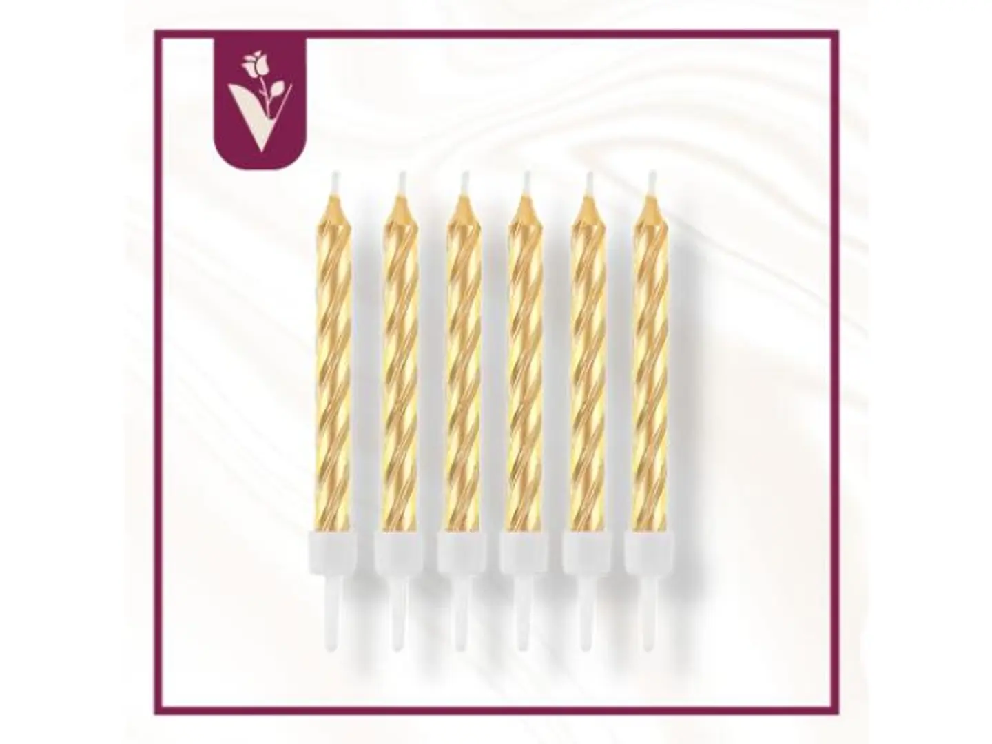 شموع حفلات ب الون الفضي