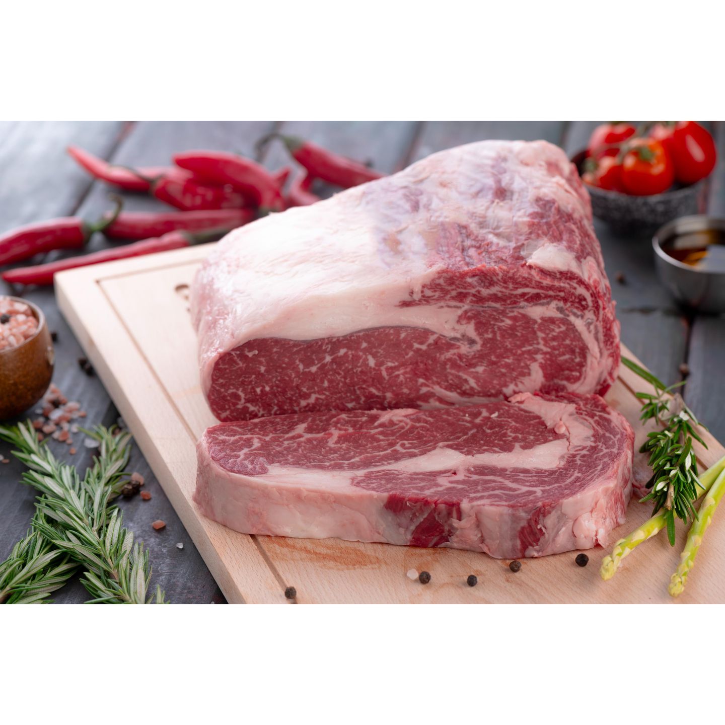 Rib Eye Black Angus   Ready To Grill