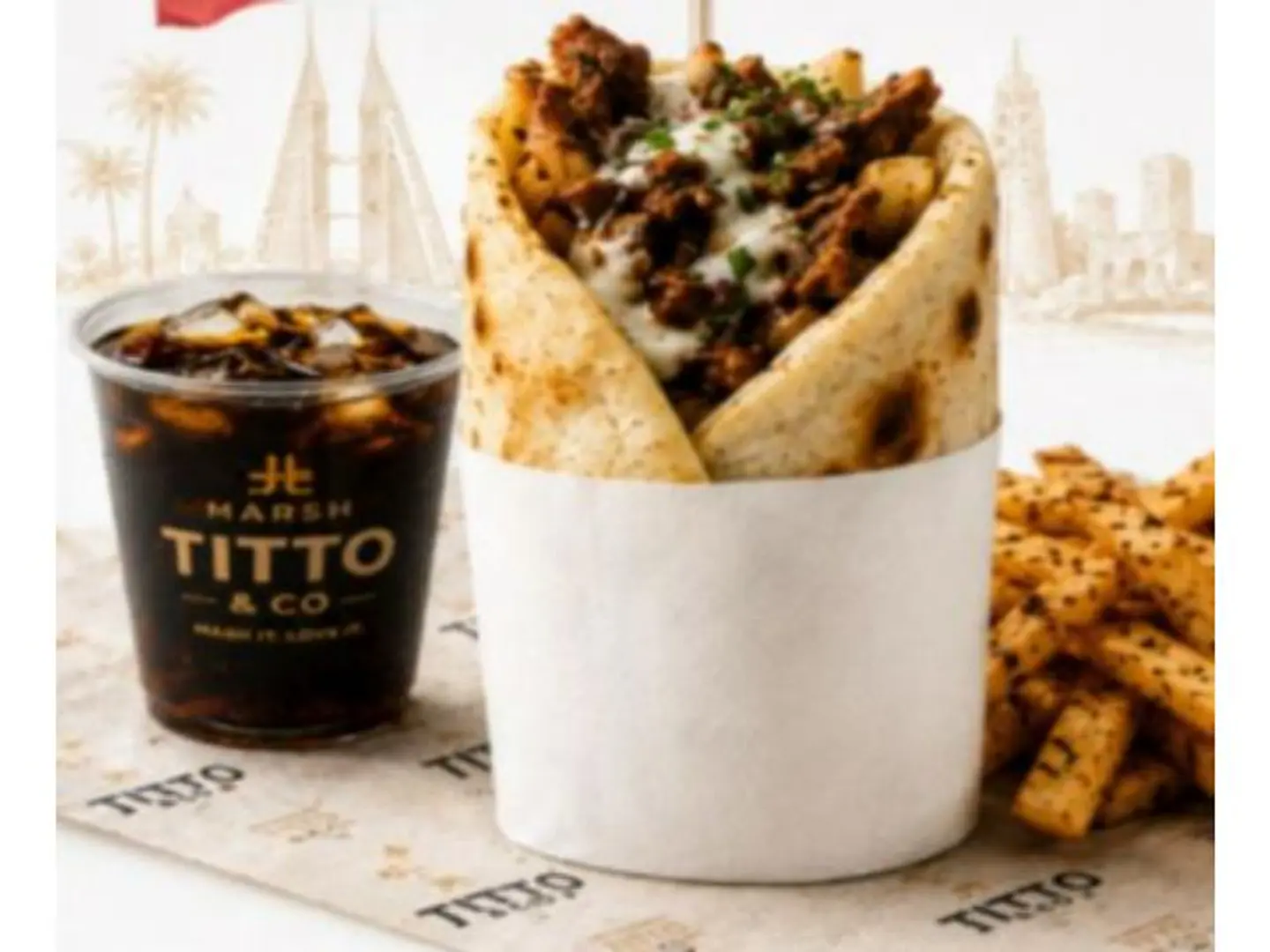 Bahraini Tikka Shawarma Malghoom Meal