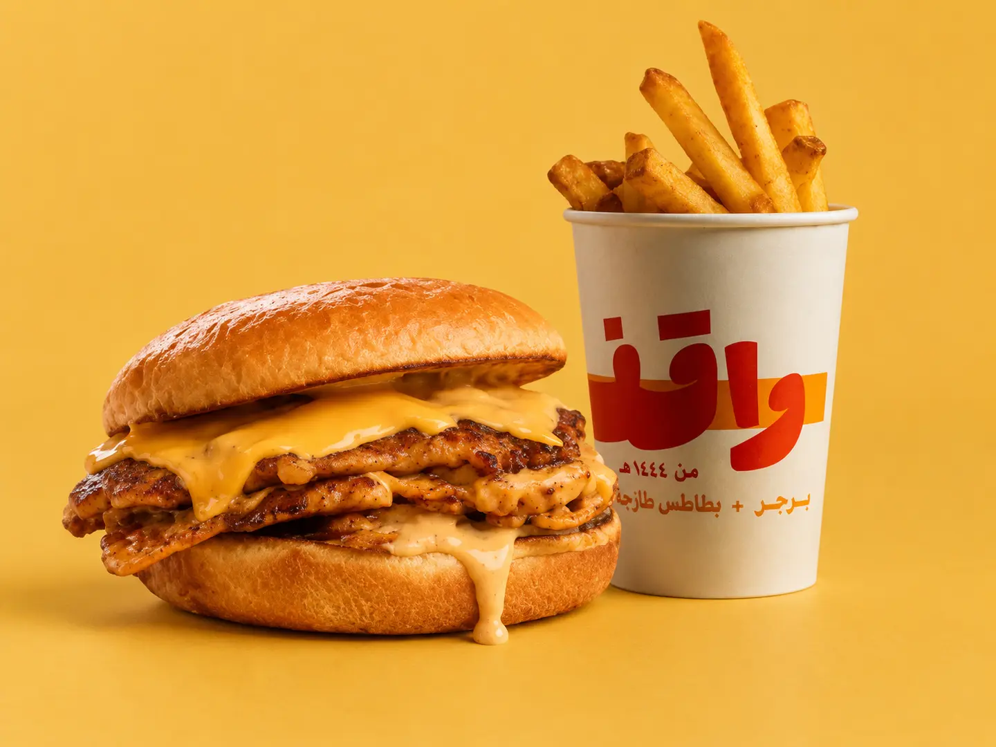 Chicken Smash With Fries
