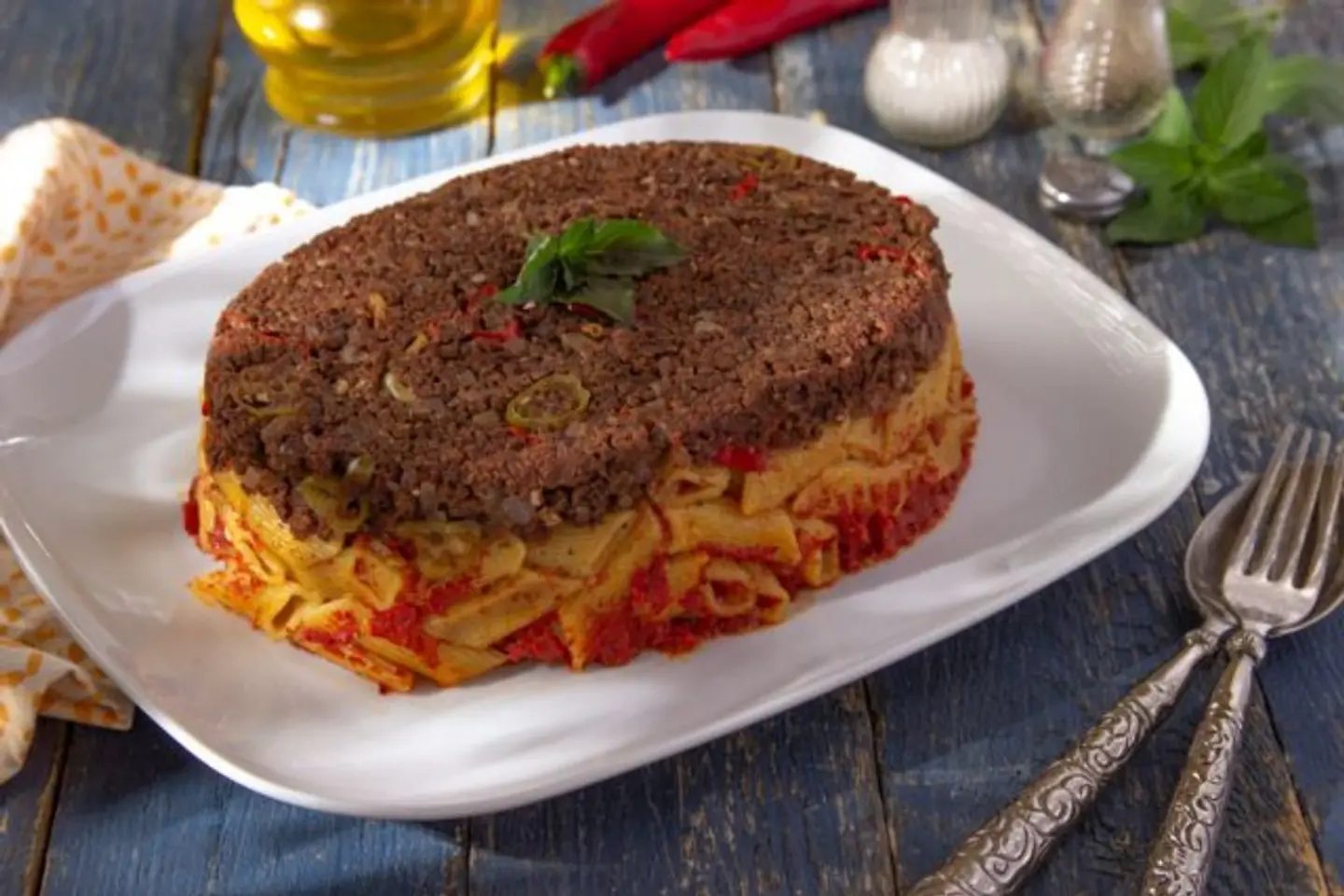 Pasta Tagine With Minced Meat