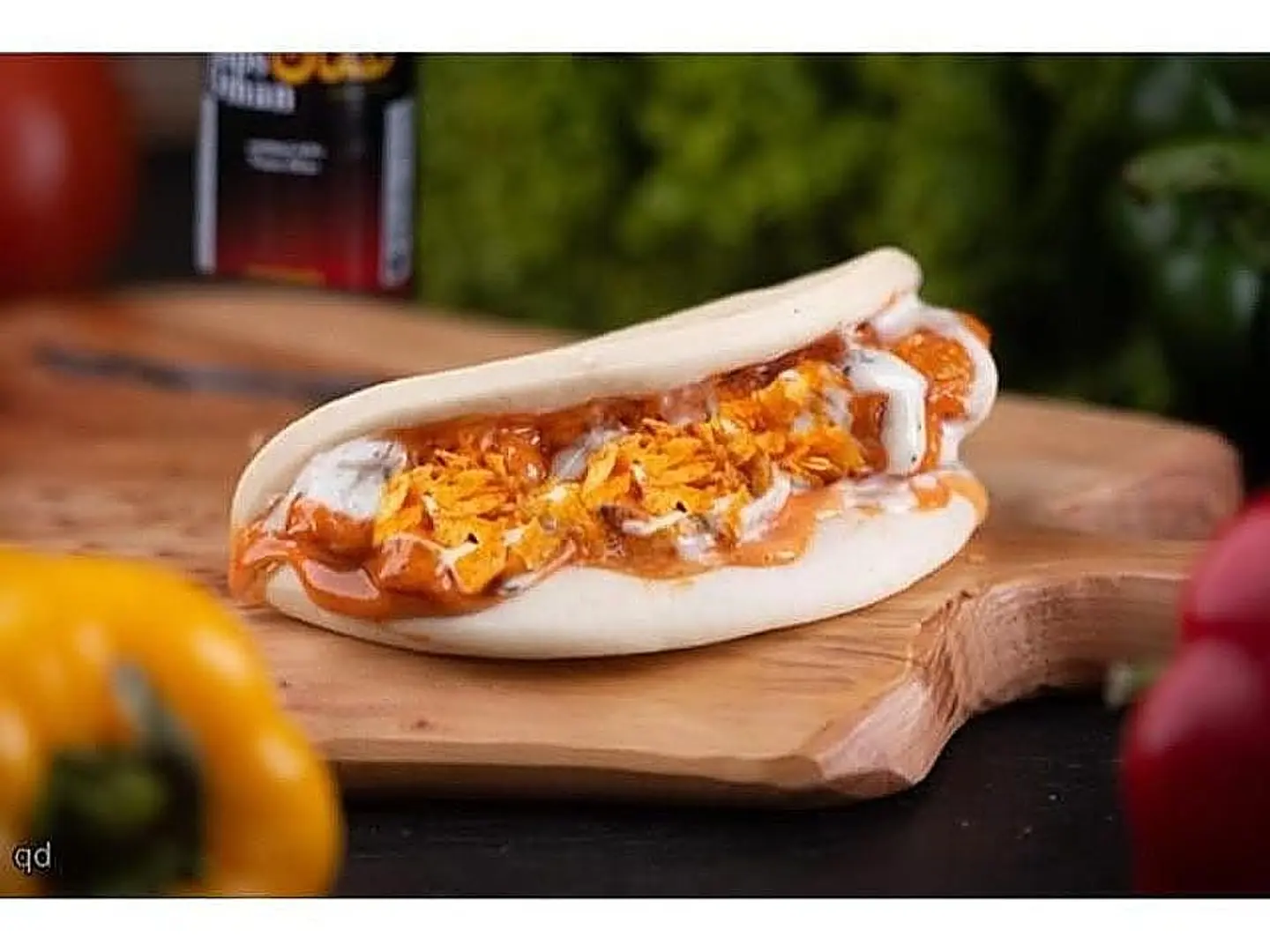 Mousagah With Sausage Sandwich