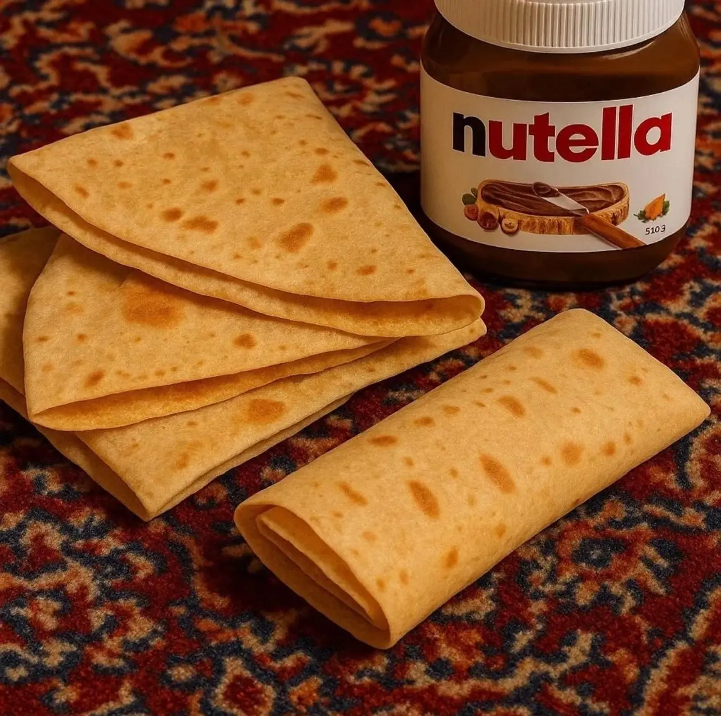 Regag Bread With Nutella