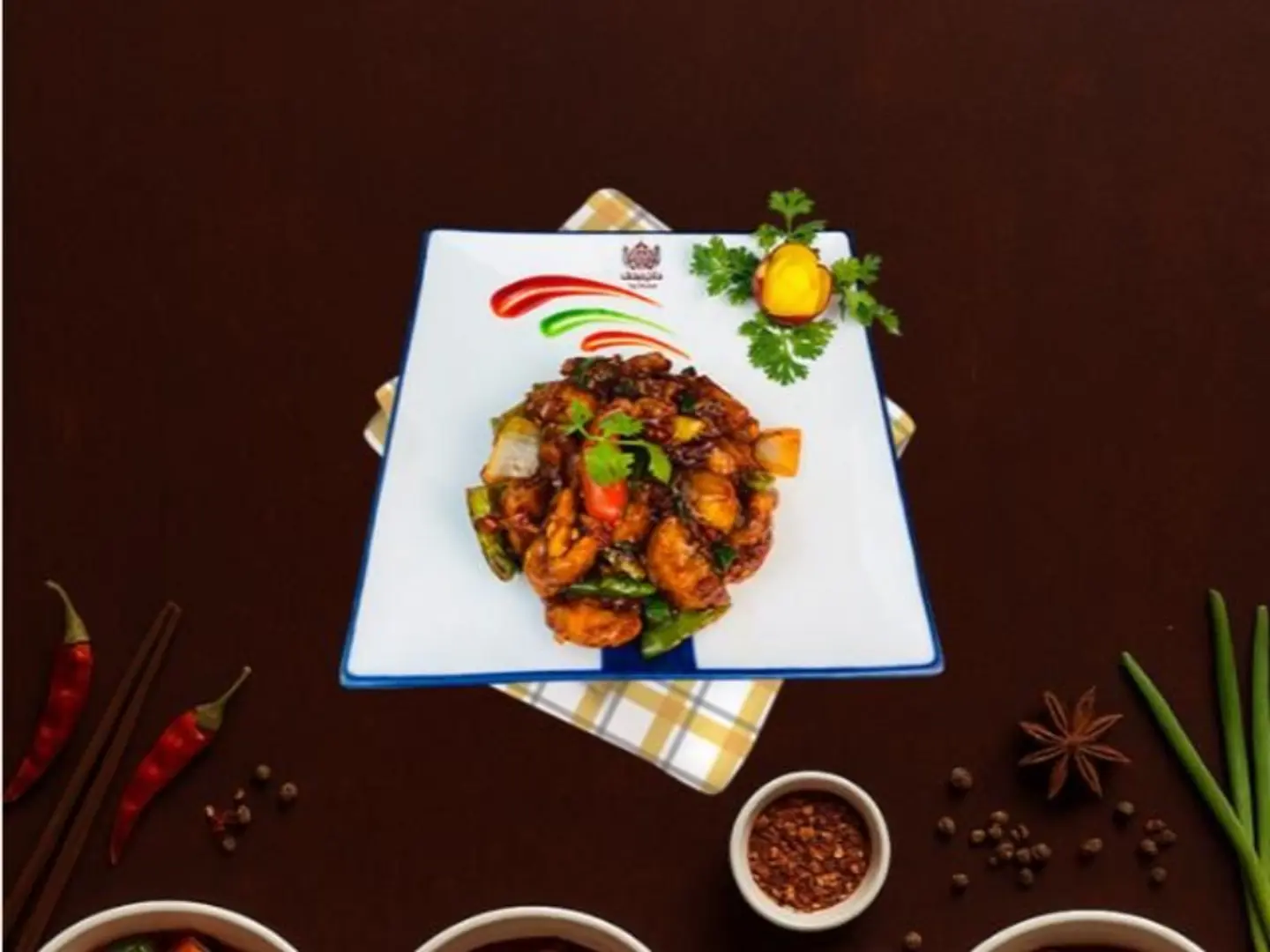 روبيان مع صلصة الثوم