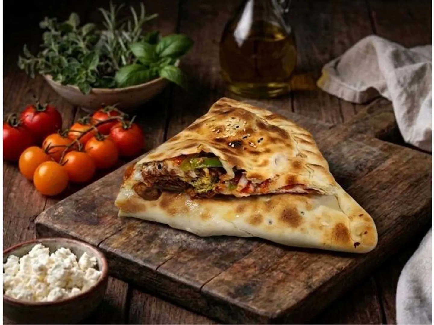 فطيرة كبيرة فلافل