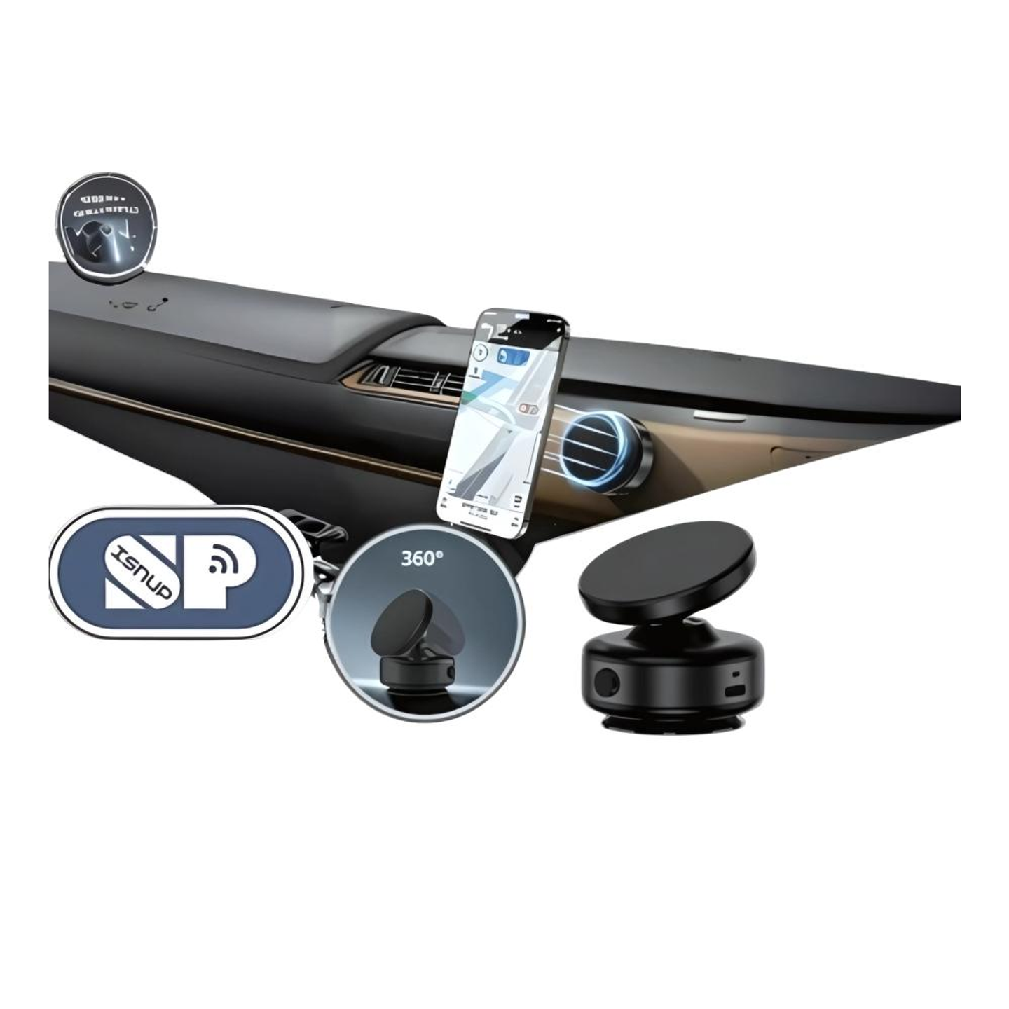 Sp Magnetic Smart Car Holder 360