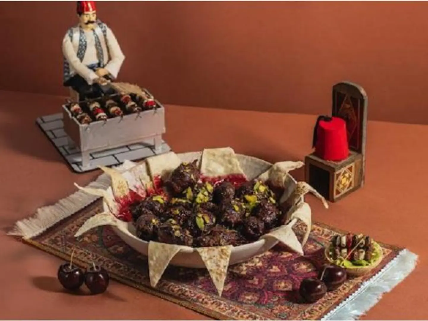 لحم بالكرز