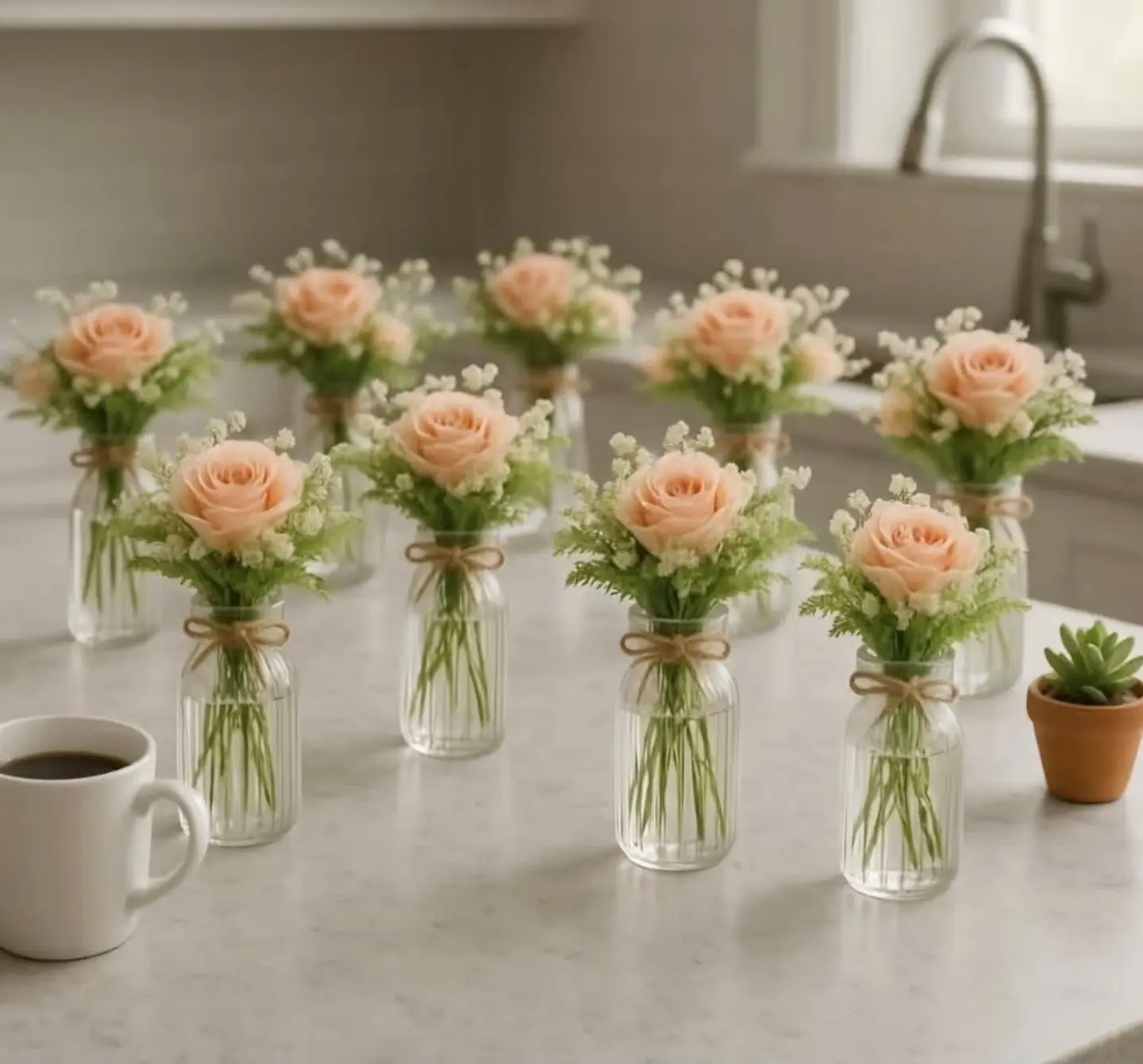 Single Rose In Vase