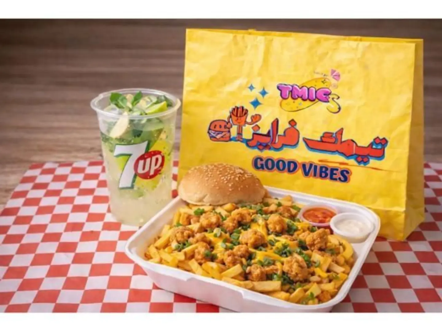 وجبة بطاطس محمّلة بالدجاج