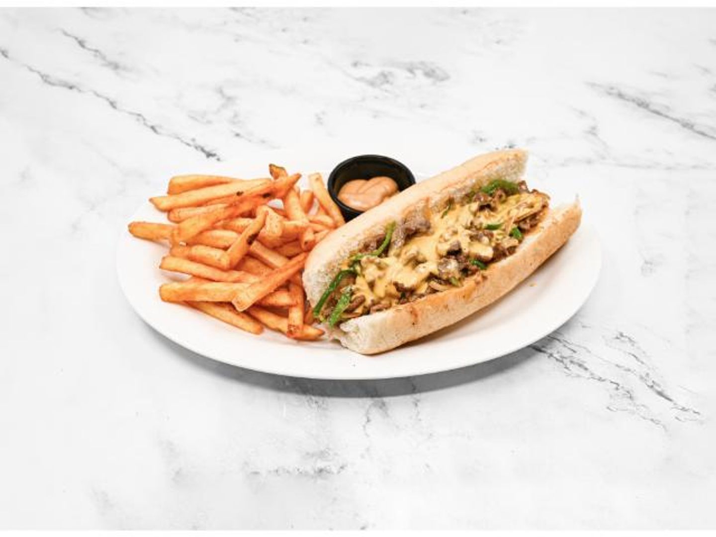 Classic Steak Fillet Sandwich With Fries
