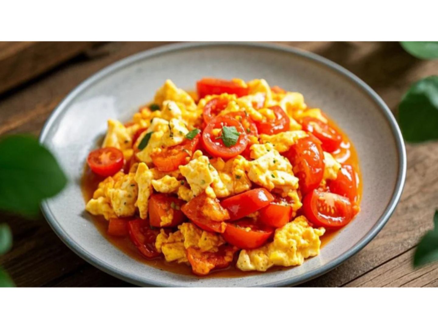 Eggs Stir Fried With Tomatoes