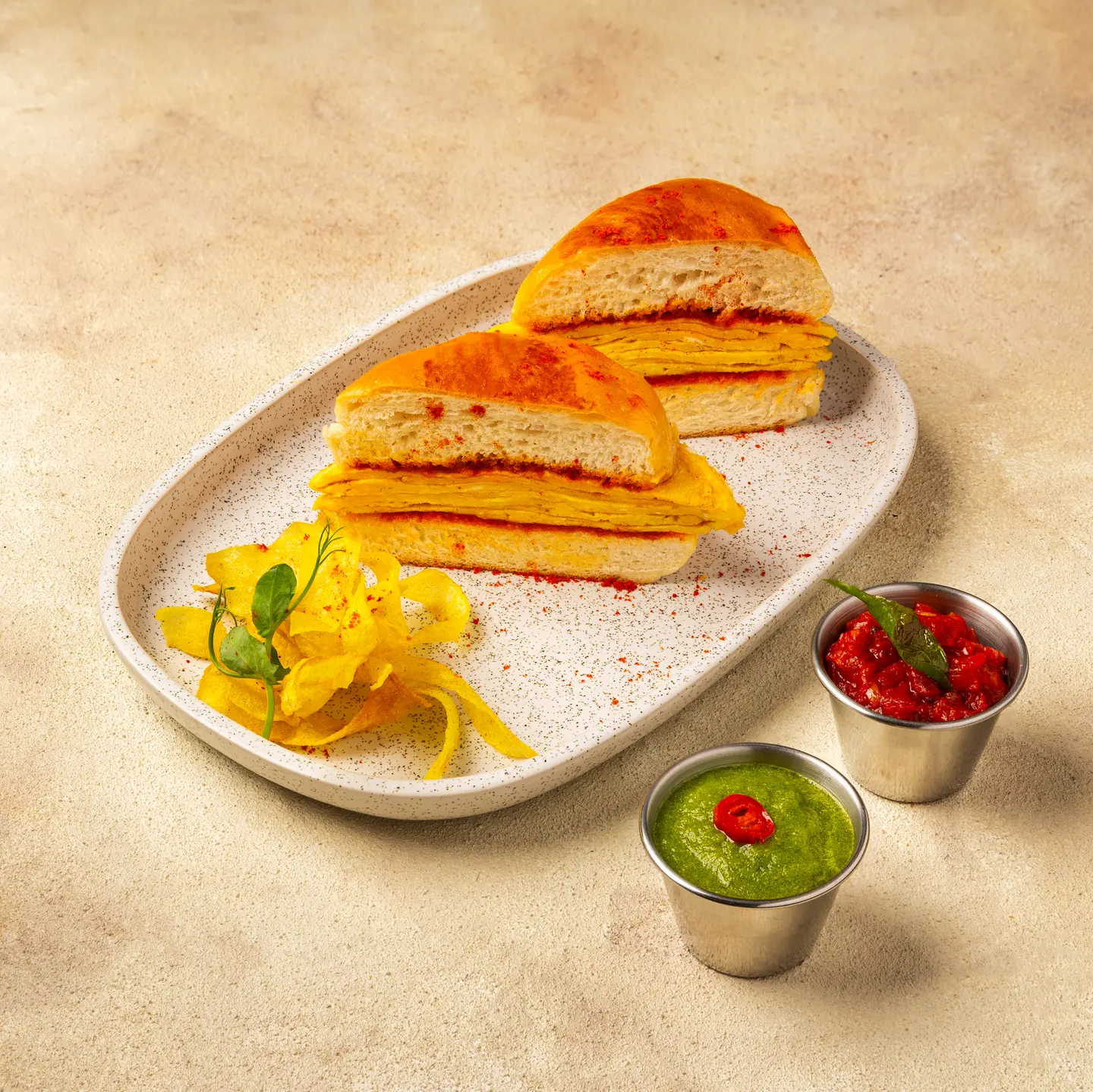 Mumbai Omlet Sandwich