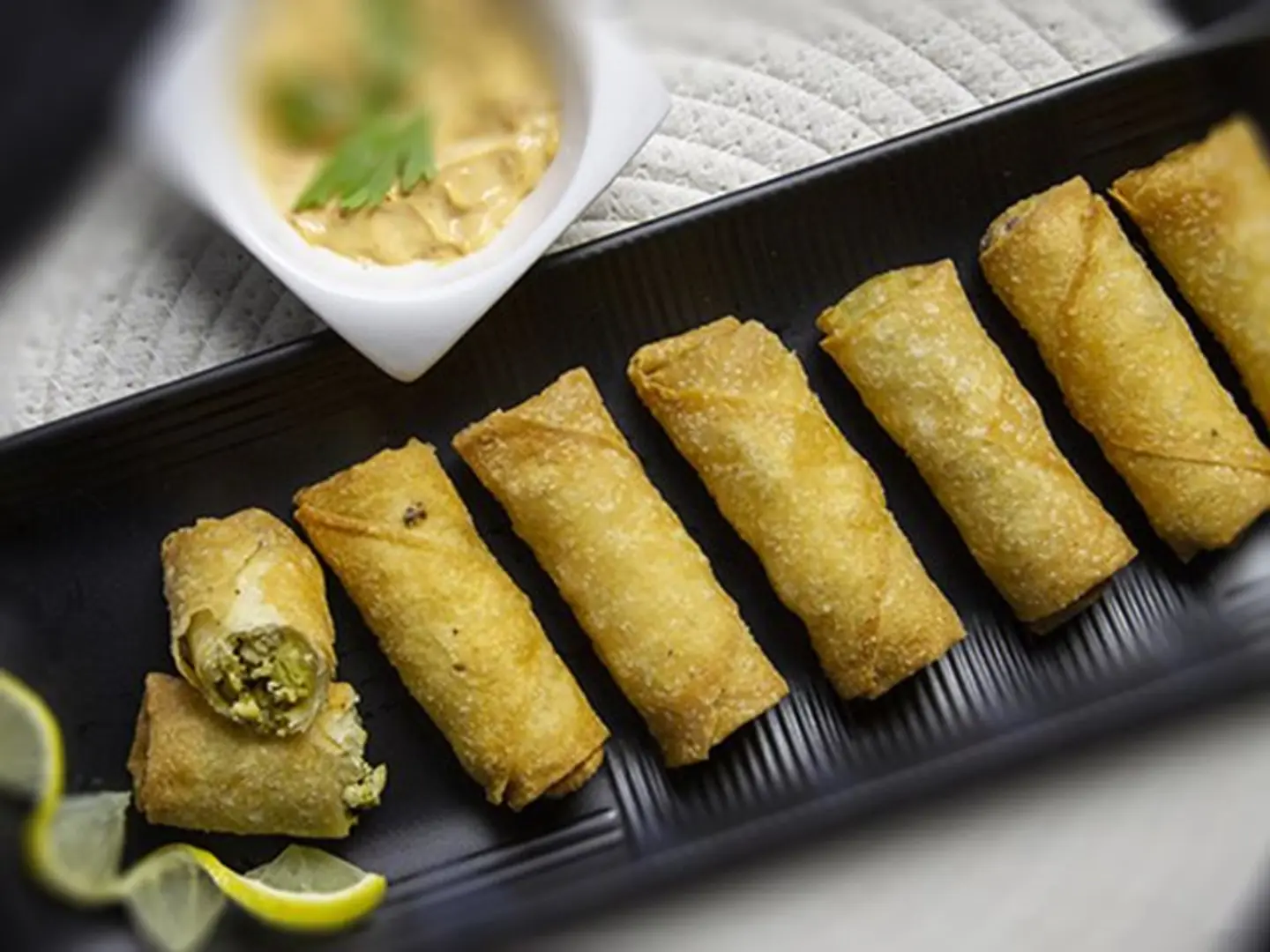 Chicken Stuffed Spring Rolls