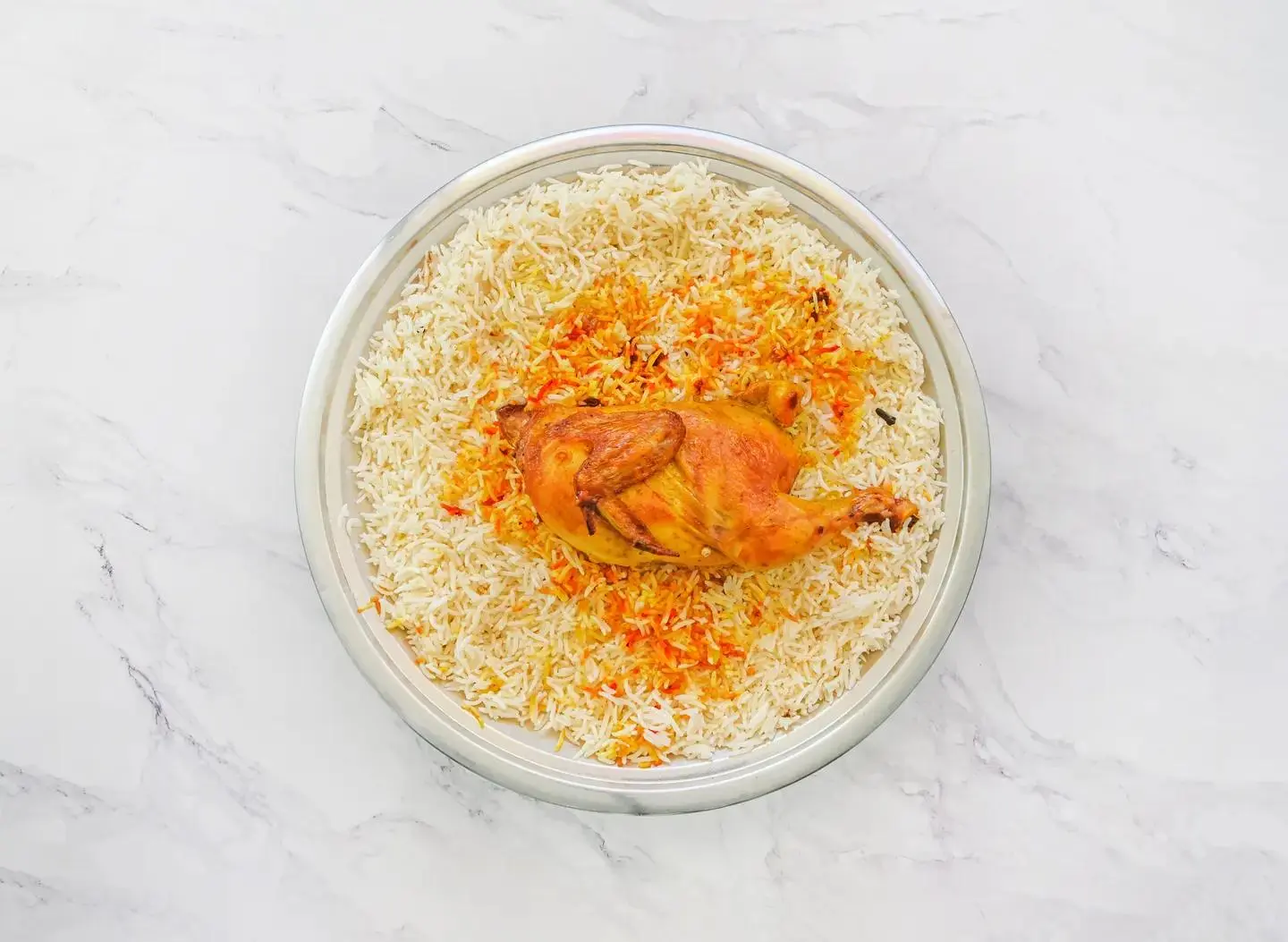 Triangular Chicken With Basmati Rice