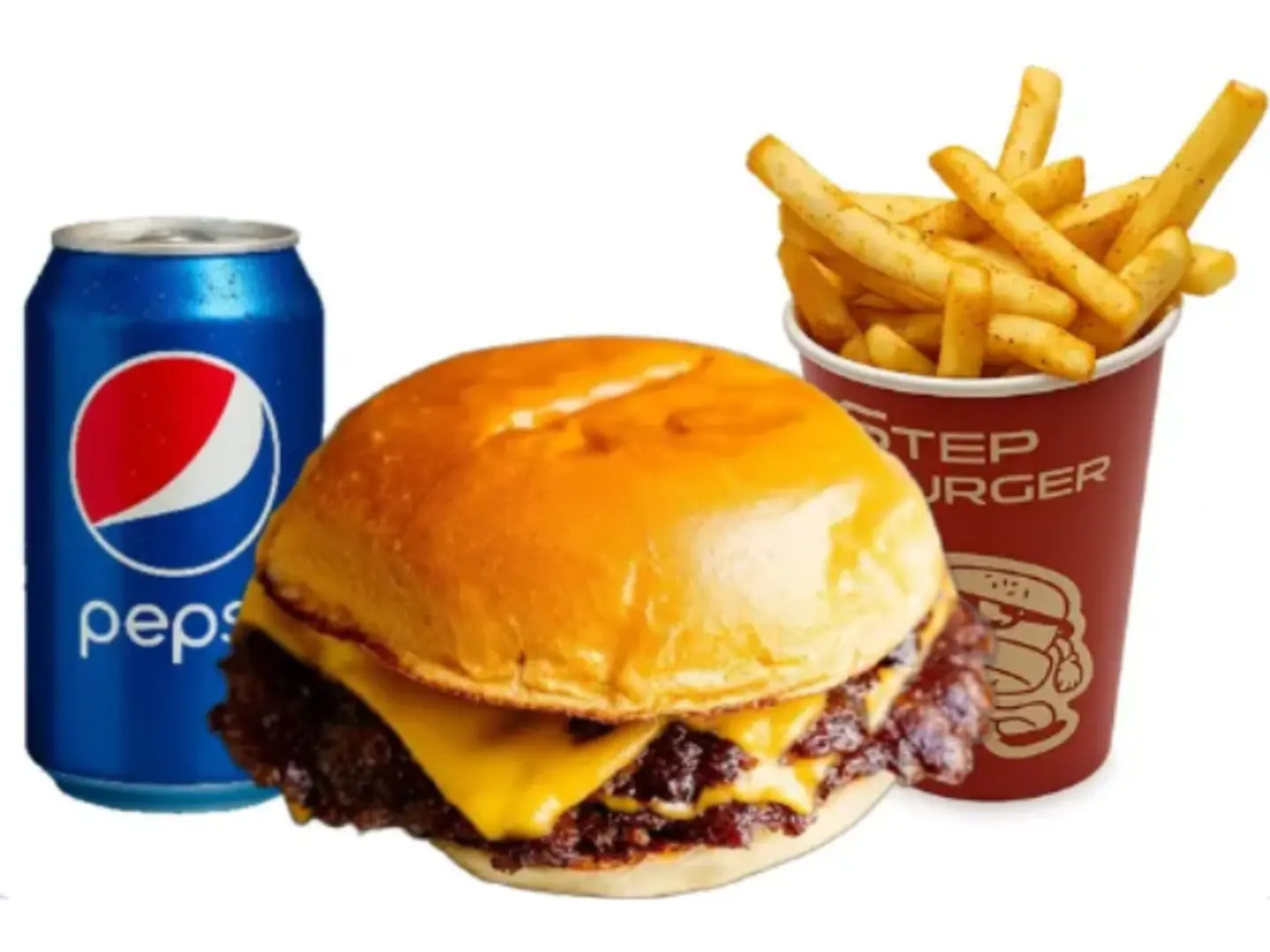 وجبة برقر لحم دبل