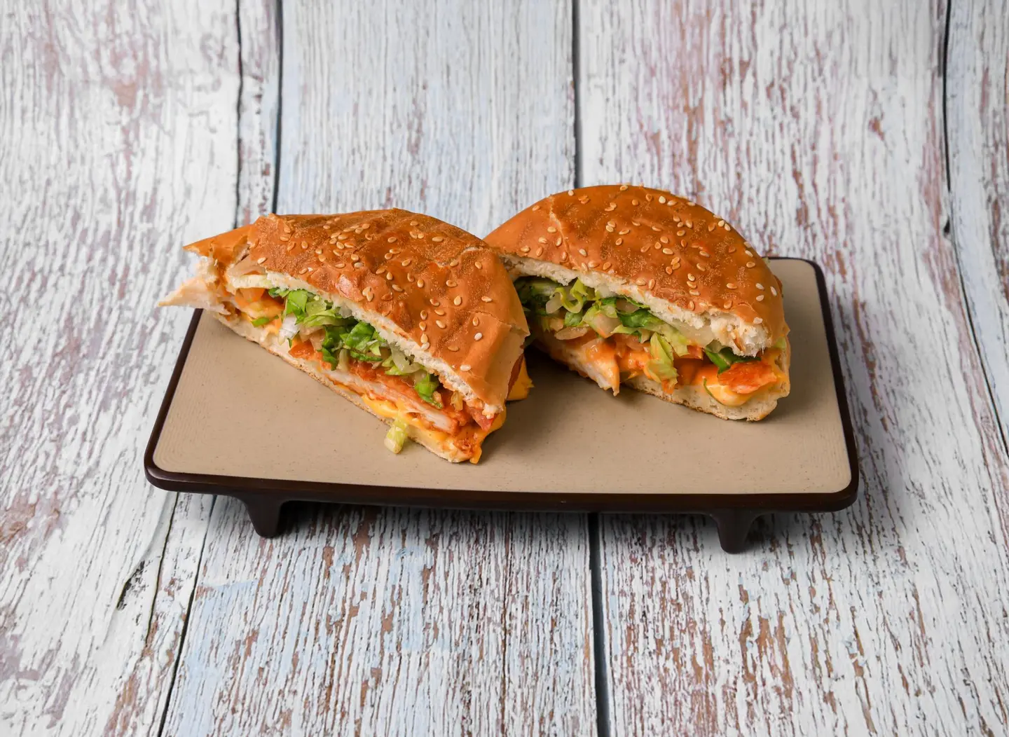 زنجر برجر مقلي