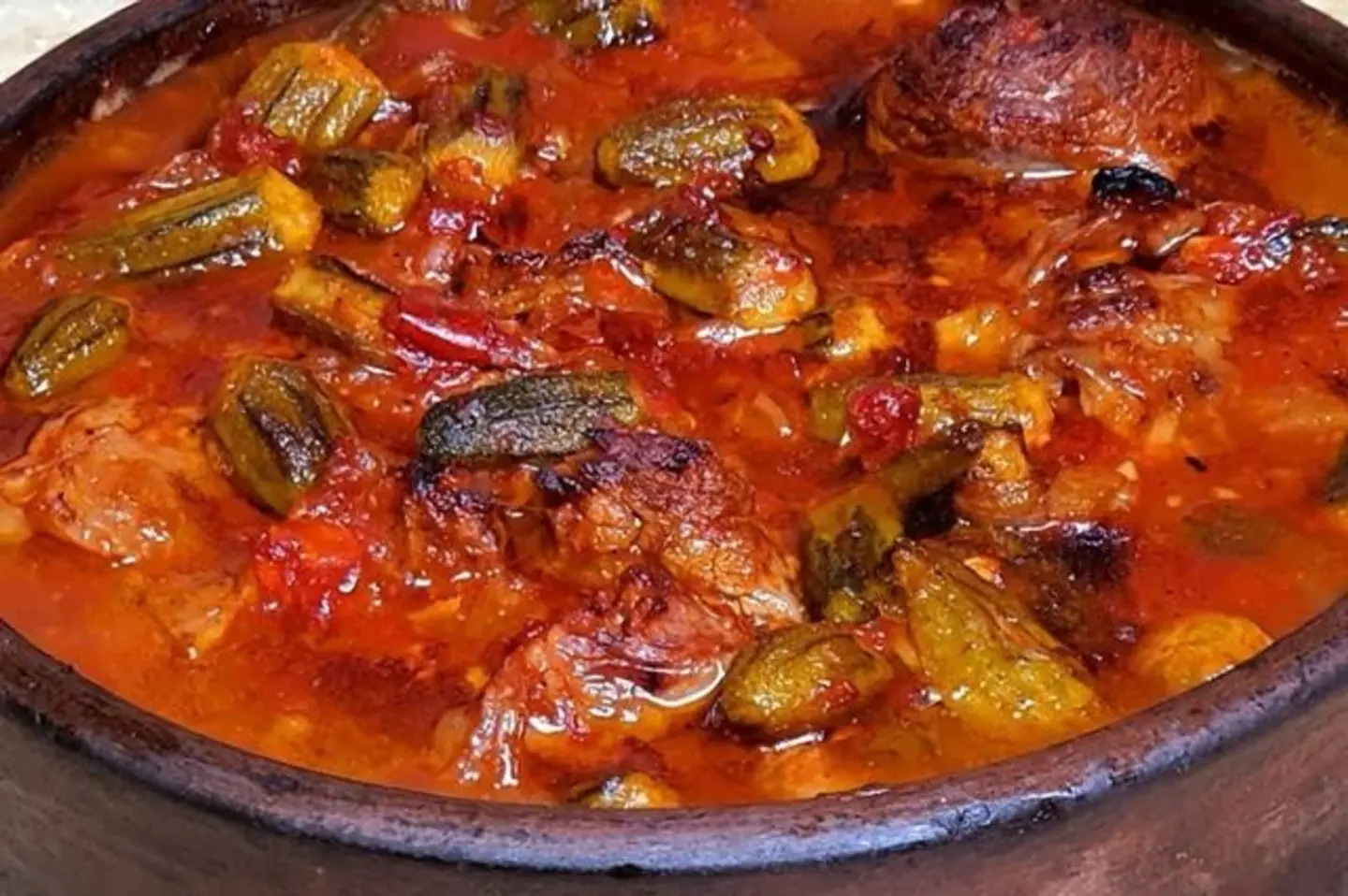 Tagine Okra With Meat