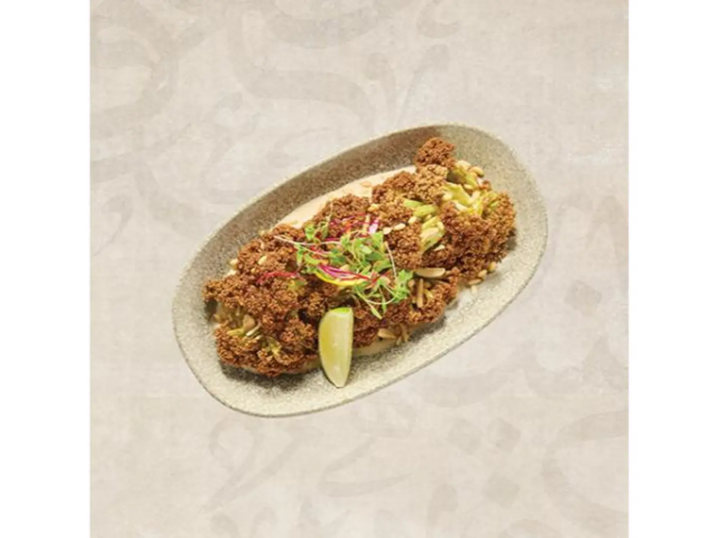 زهرة بالطحينية