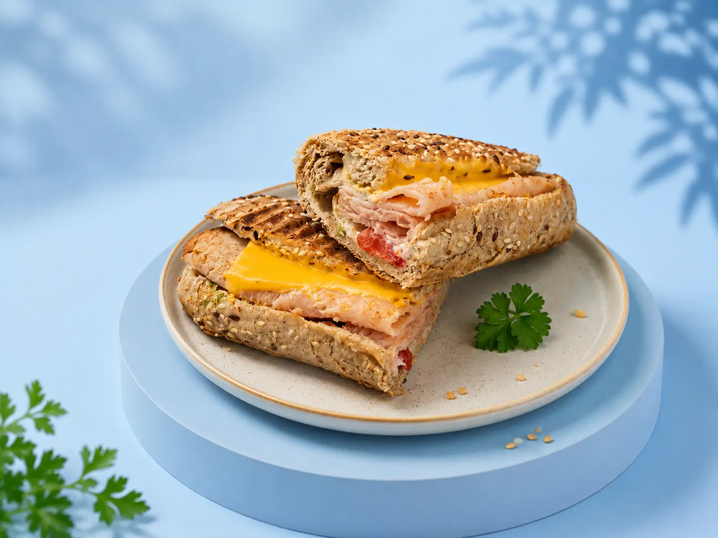 Turkey And Cheese Russian Sandwich