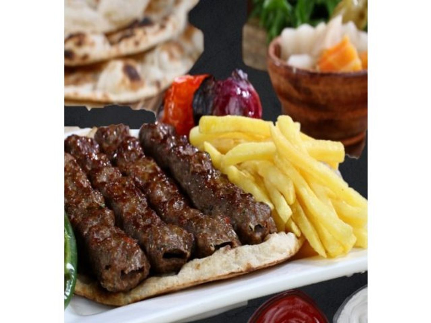 وجبة كباب لحم
