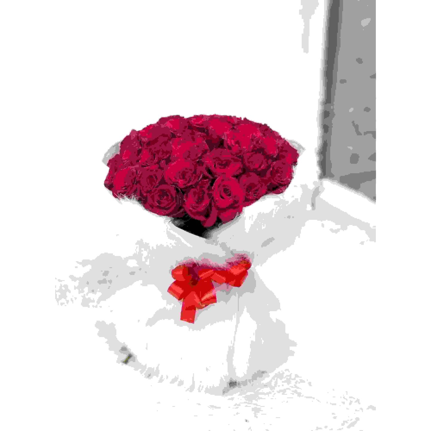 White Fro Bouquet