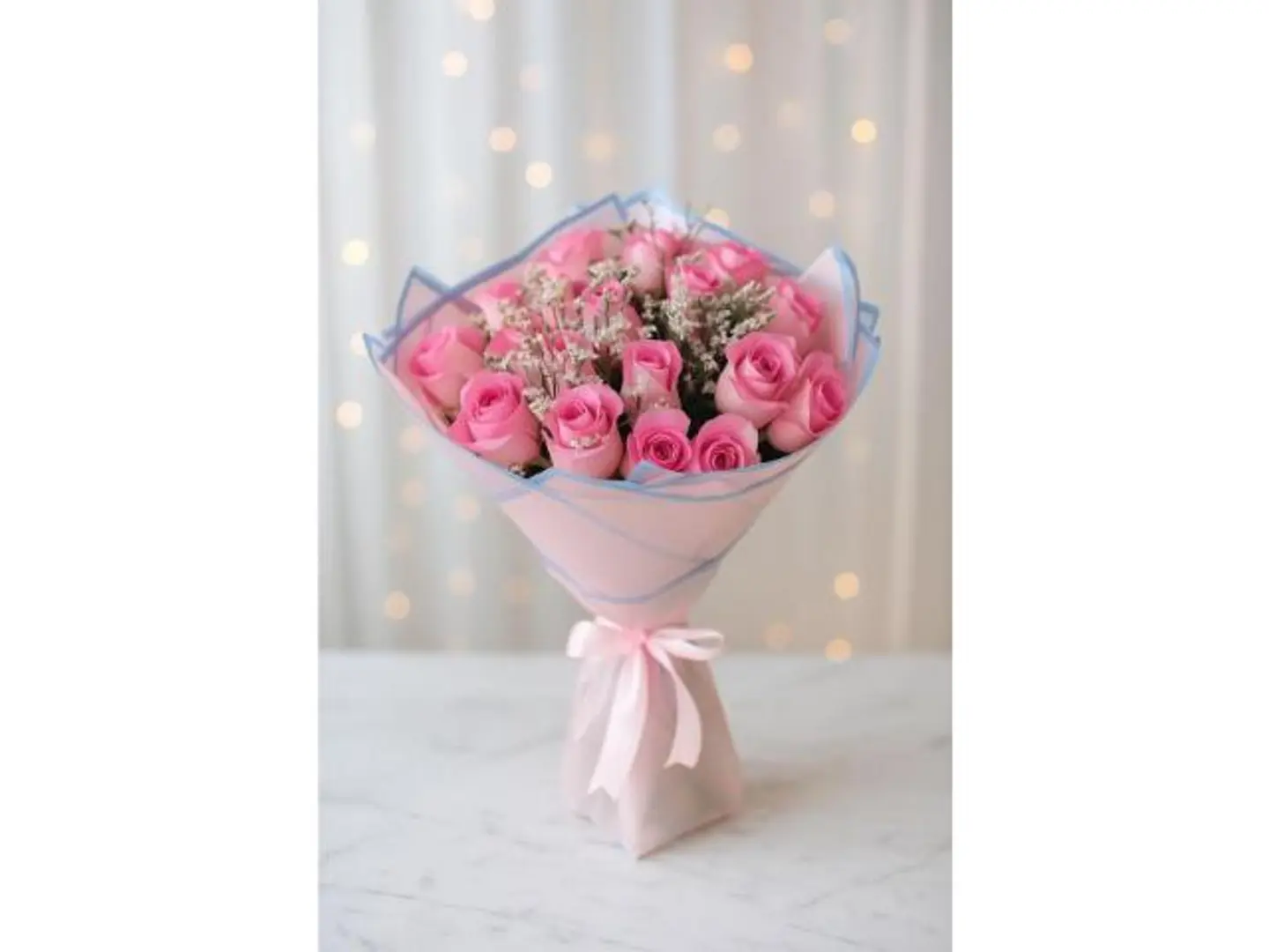 بوكيه ورد وردي جميل