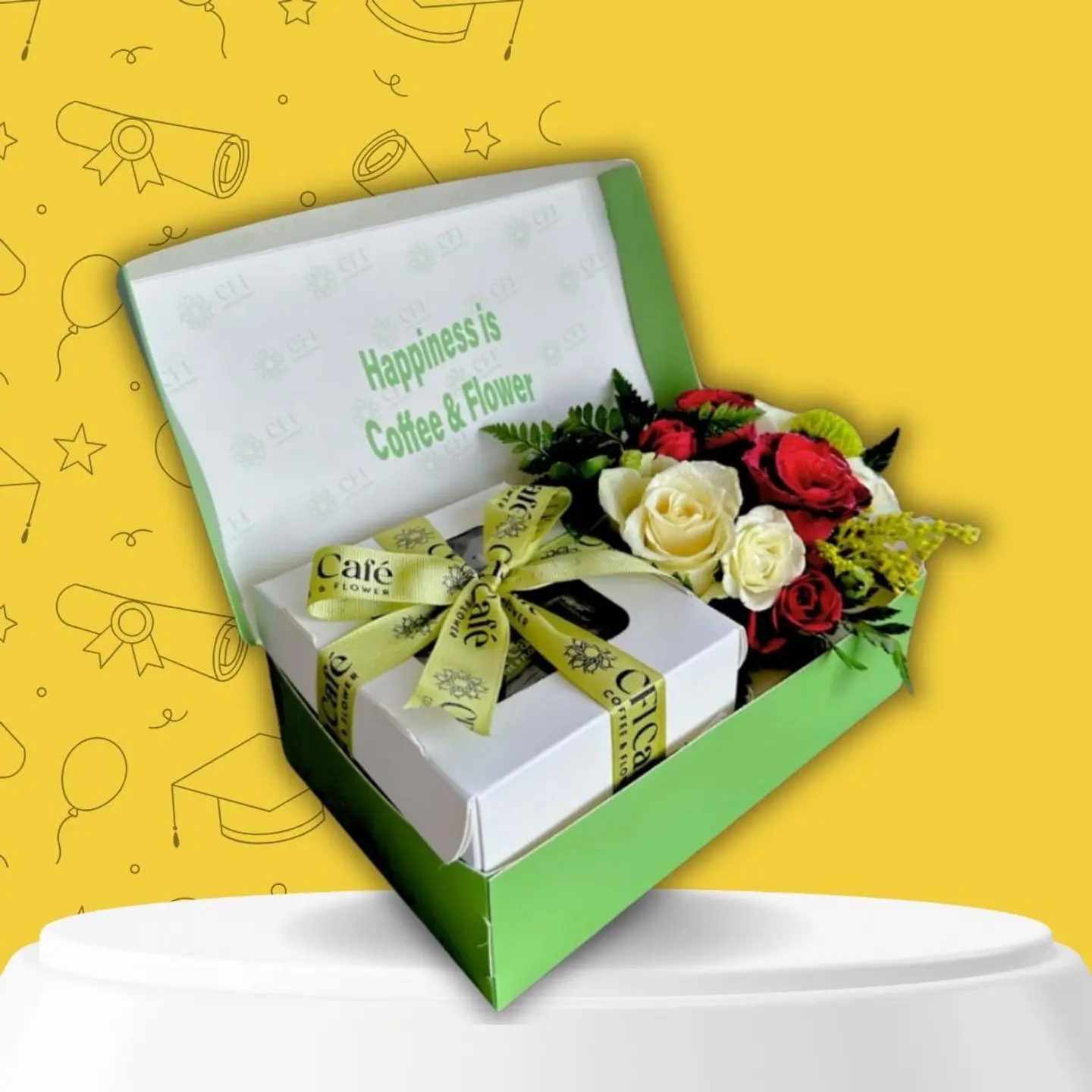 Box Of Flowers And Chocolate