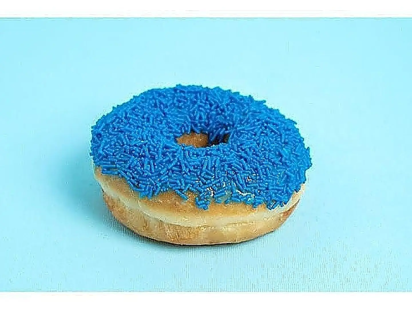 Blue Sprinkles Donut