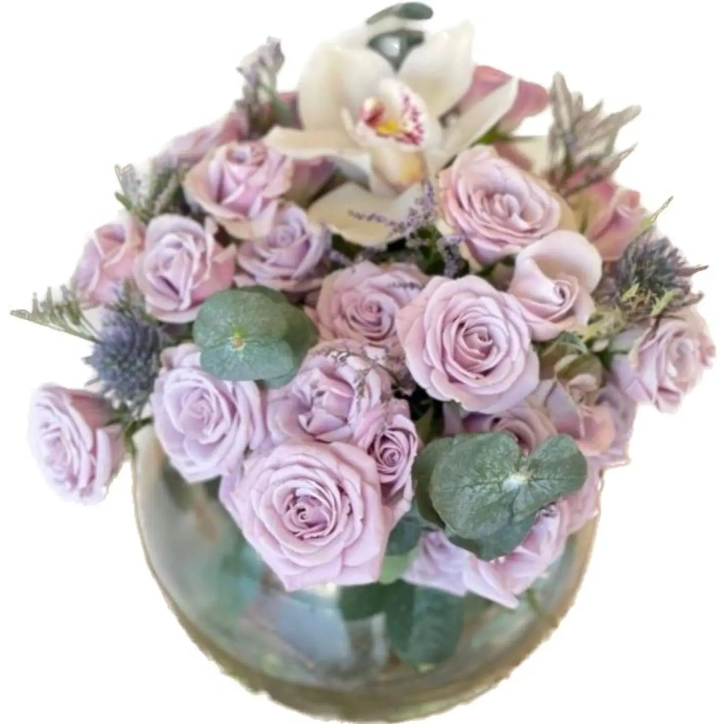 Mauve Flower Vase F2