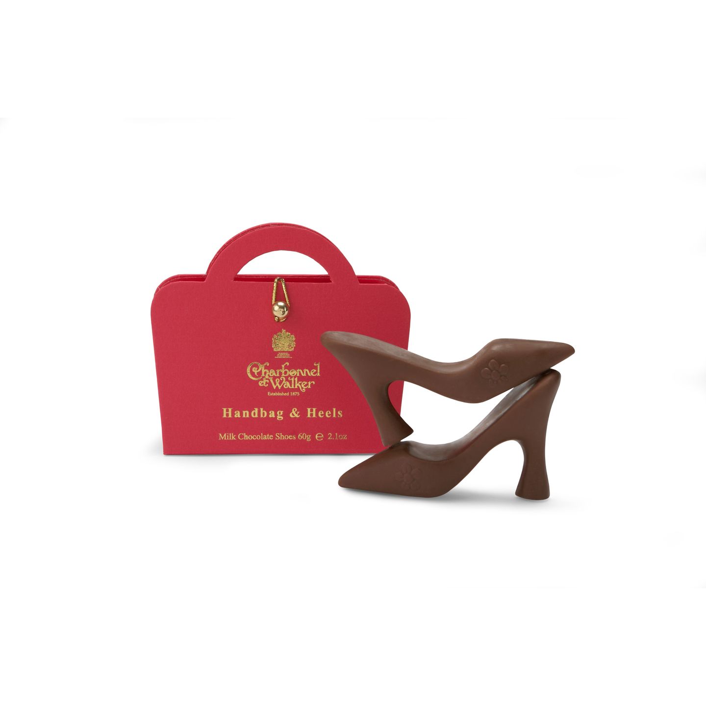 Pink Handbag With Milk Chocolate Heels