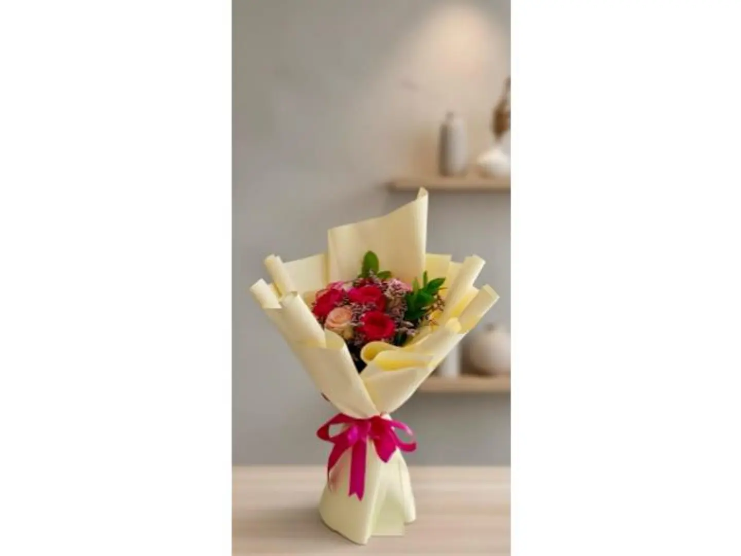 Eight Roses With Accessories 335