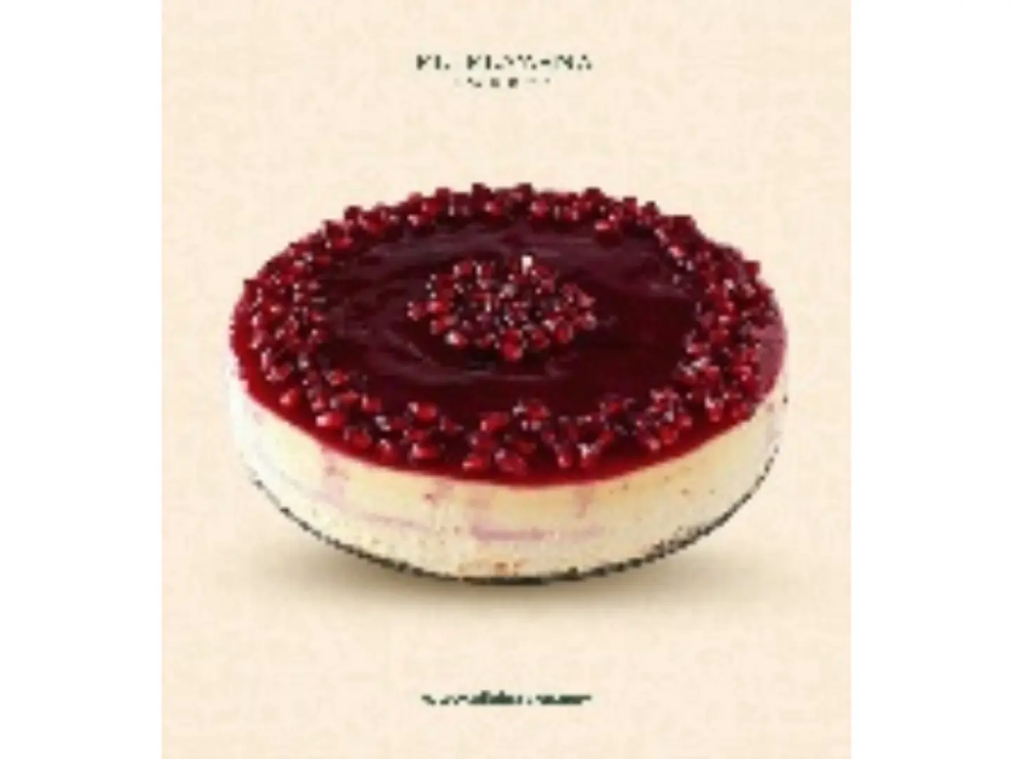 Pomegranate Cheesecake 8 Persons