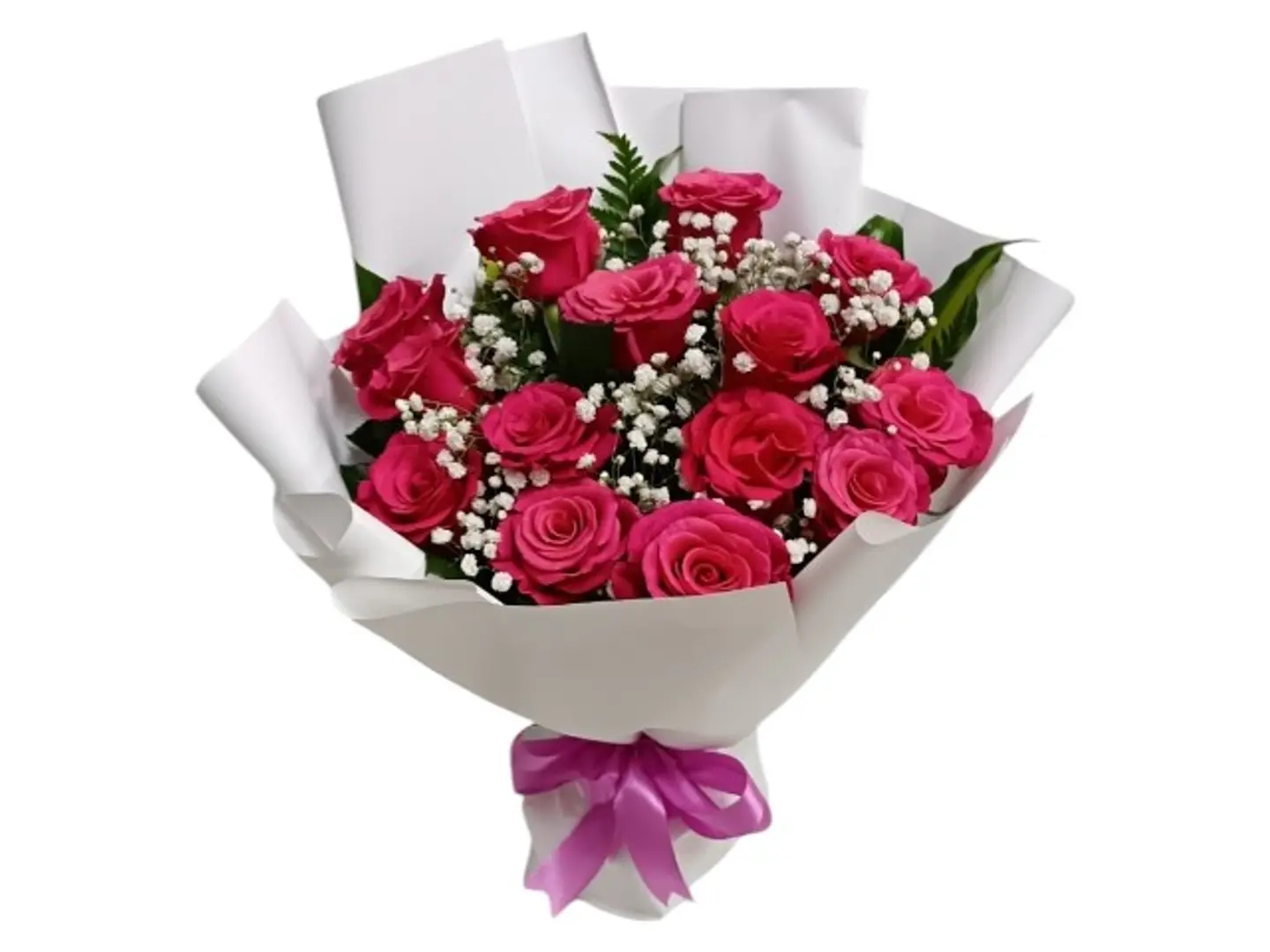 2014 Hand Bouquet With 14 Red Roses