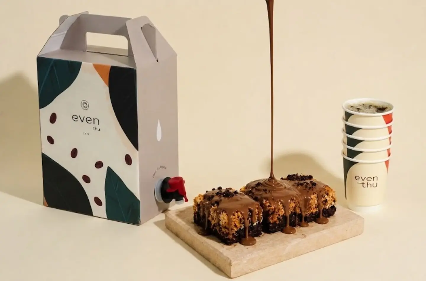 Coffee Box + Chocolate Puding