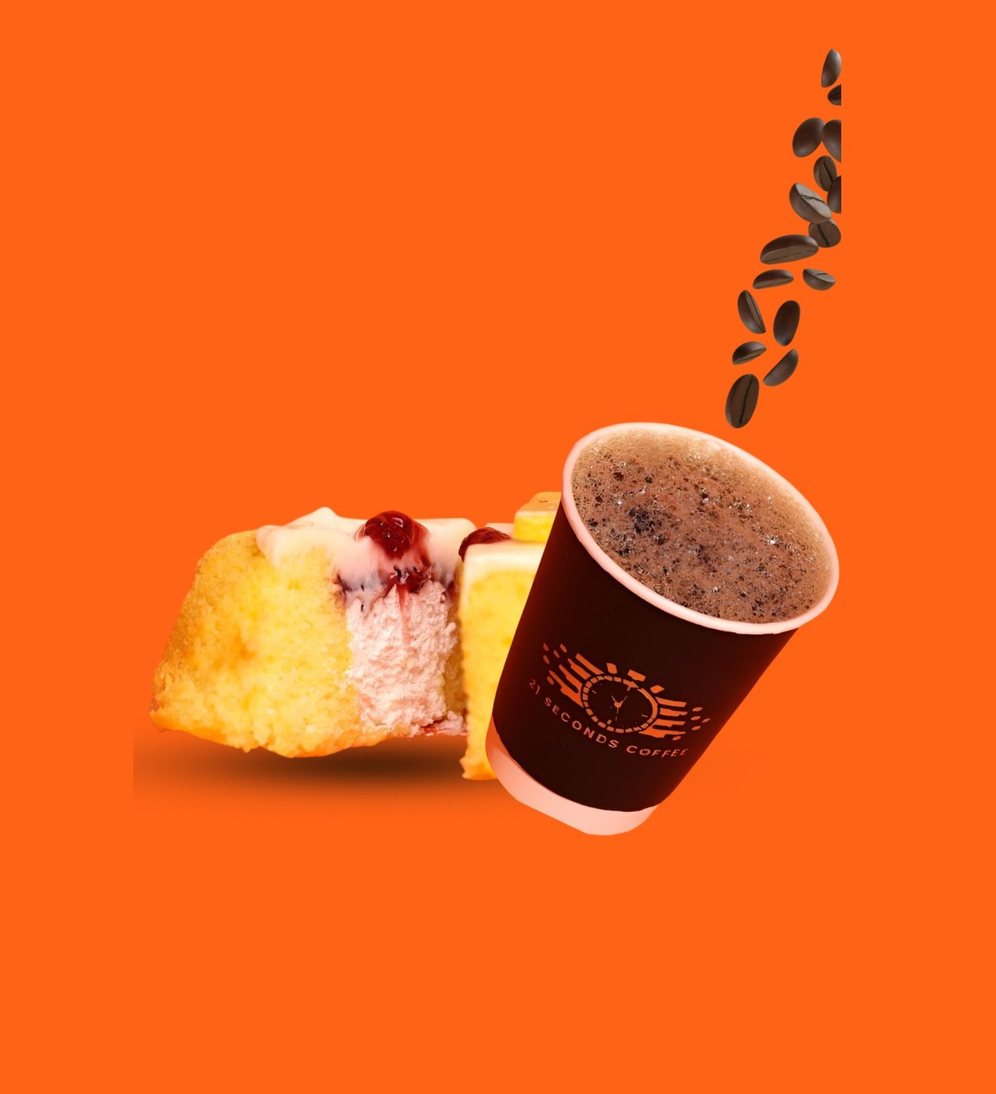 قهوة في 60 مع كيكة ليمون
