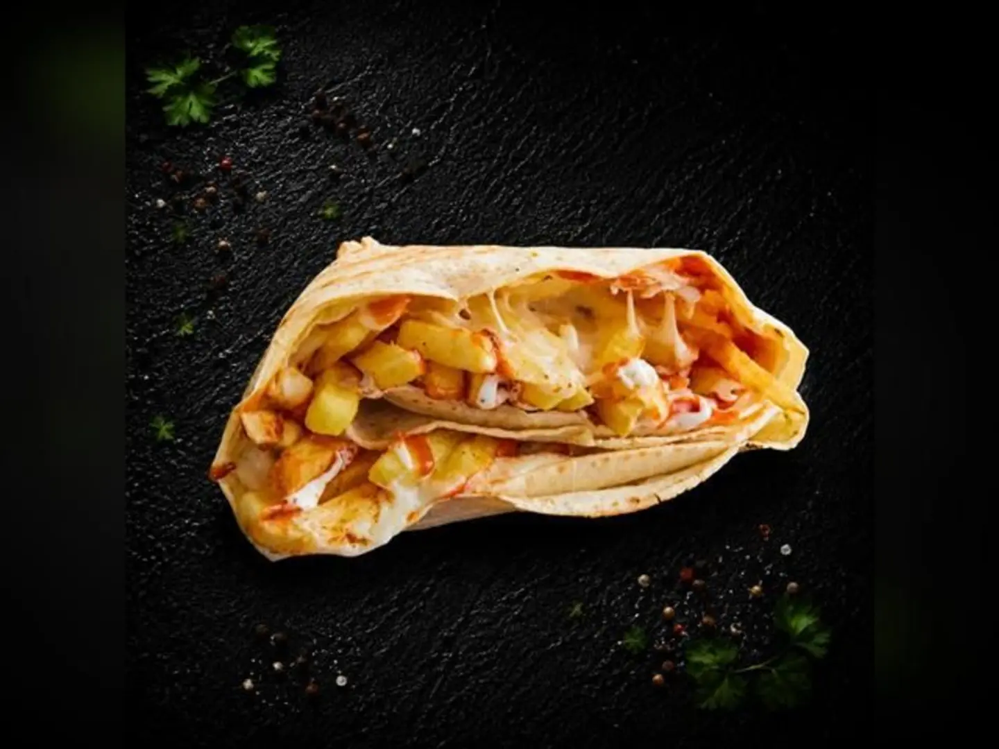 Potato And Cheese Crepe