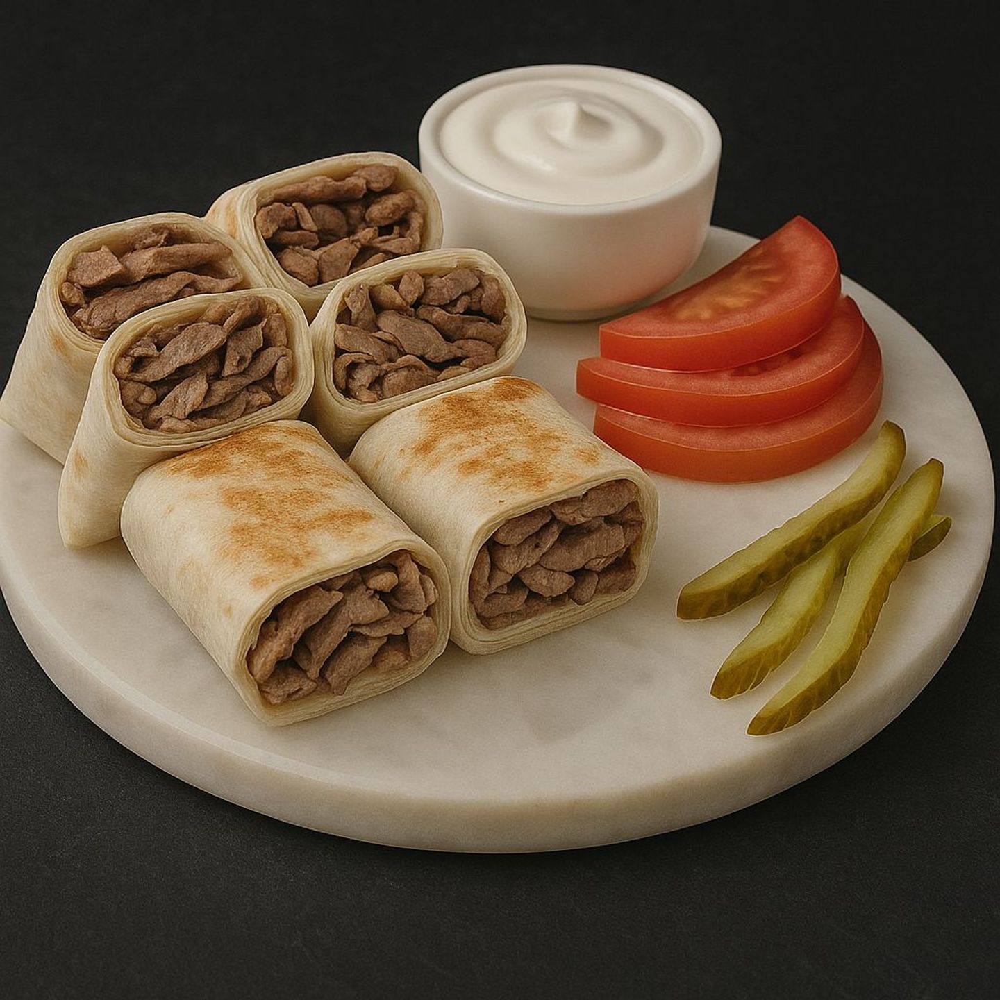 شاورما عربي لحم