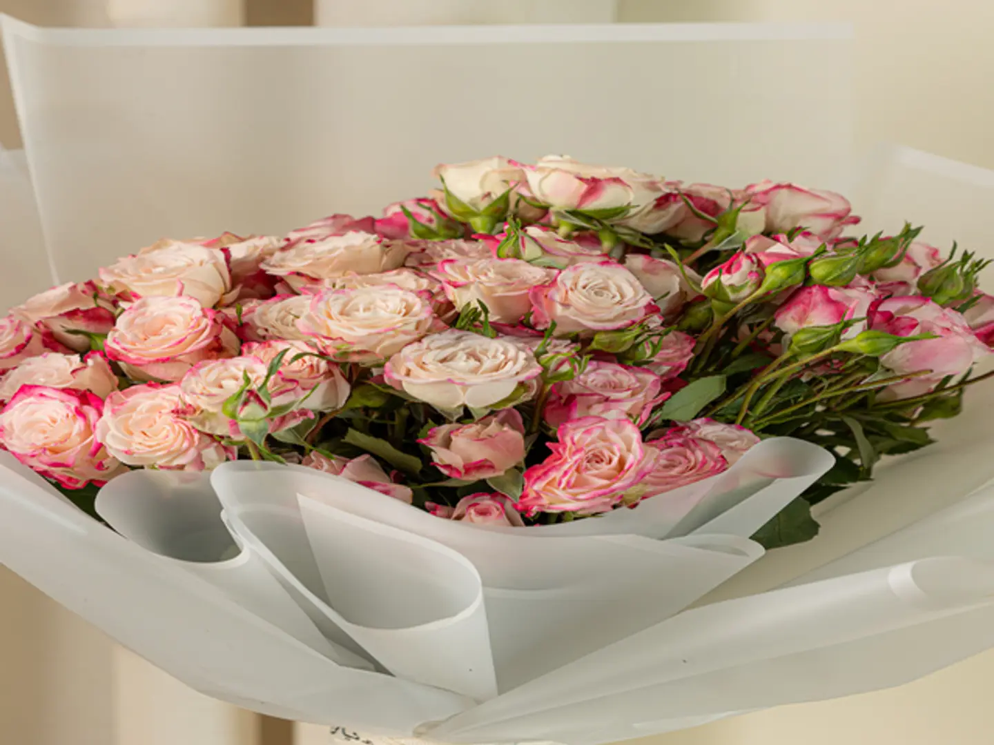 باقة دبل كلر الوردية