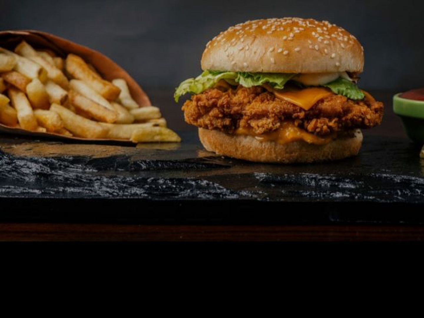 Chicken Burger With Maple Sauce
