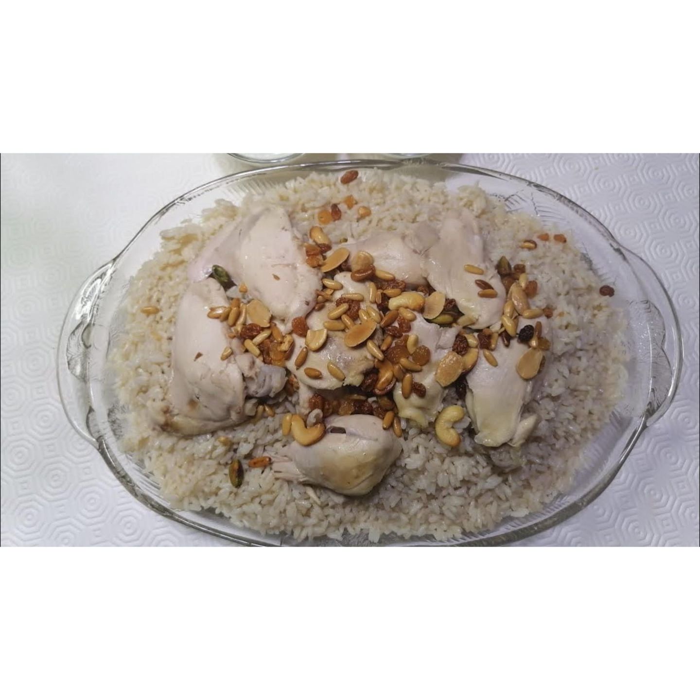 Half A Boiled Chicken With Rice