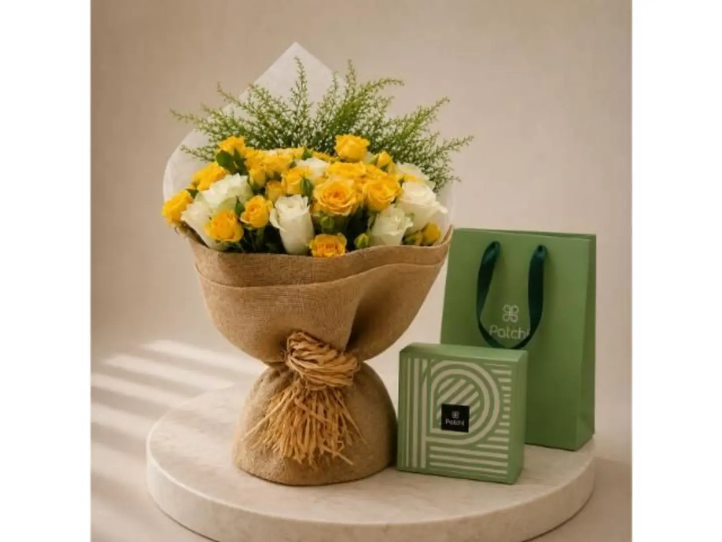 Radiant Beauty Flower Bouquet With Patchi