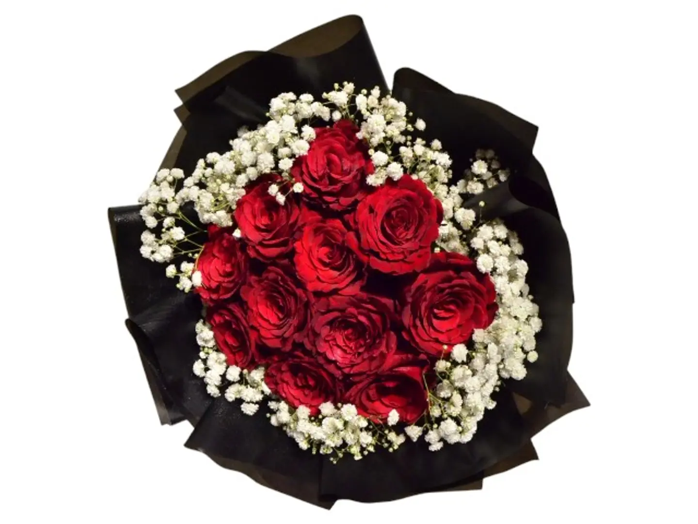 2018 Hand Bouquet With 11 Red Roses