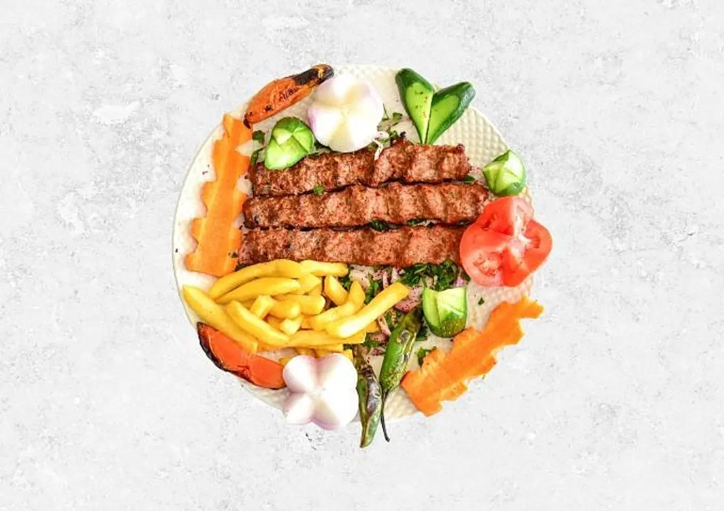 لشخص واحد كباب دجاج