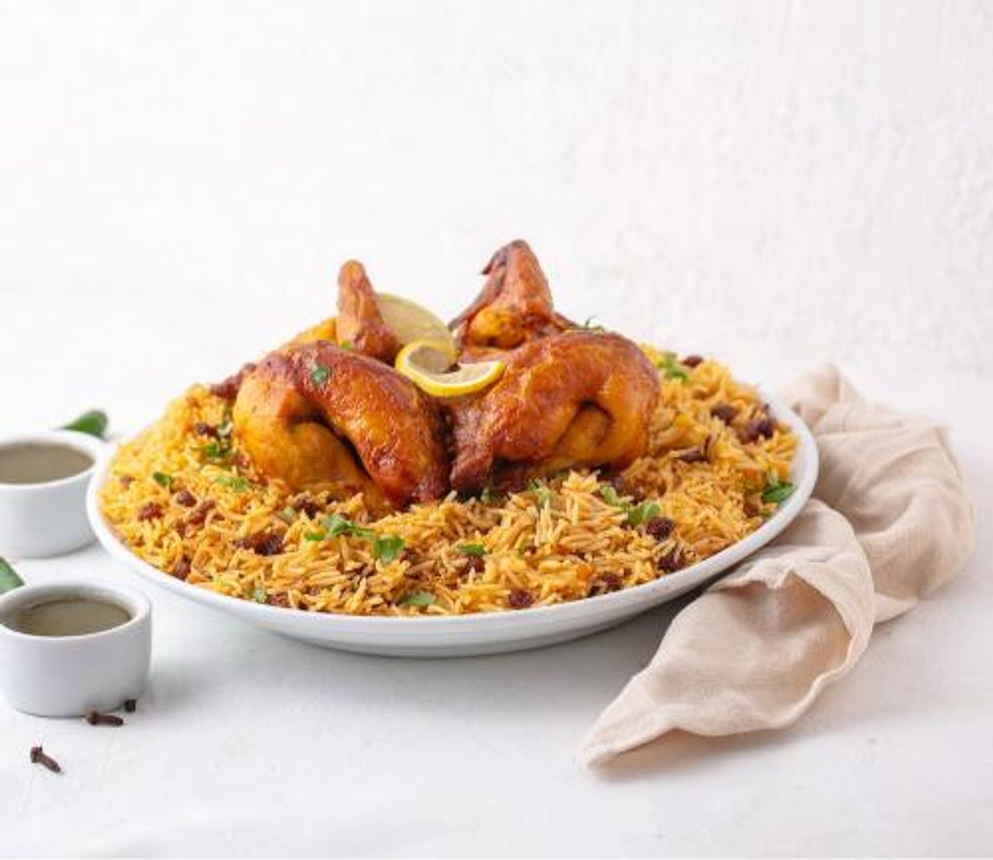 حبه دجاج مظبي مع ارز بشاور