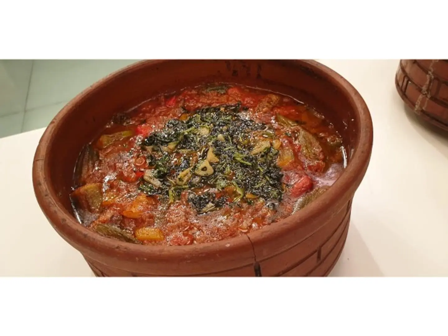 Okra With Kandood Meat