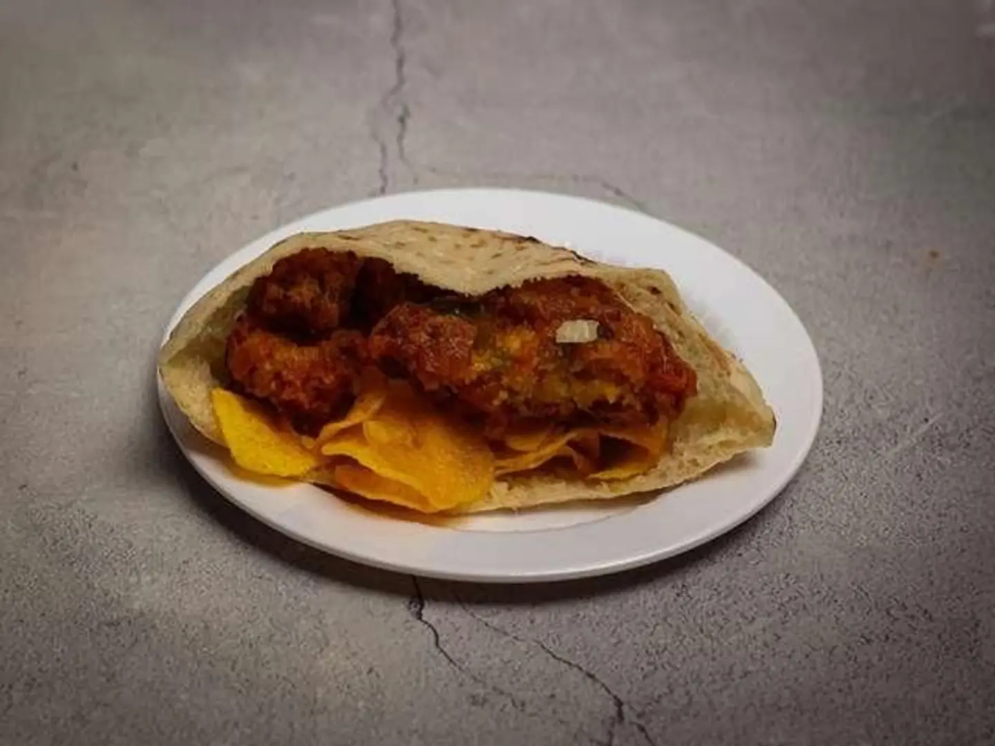 Potato Kebab Sandwich