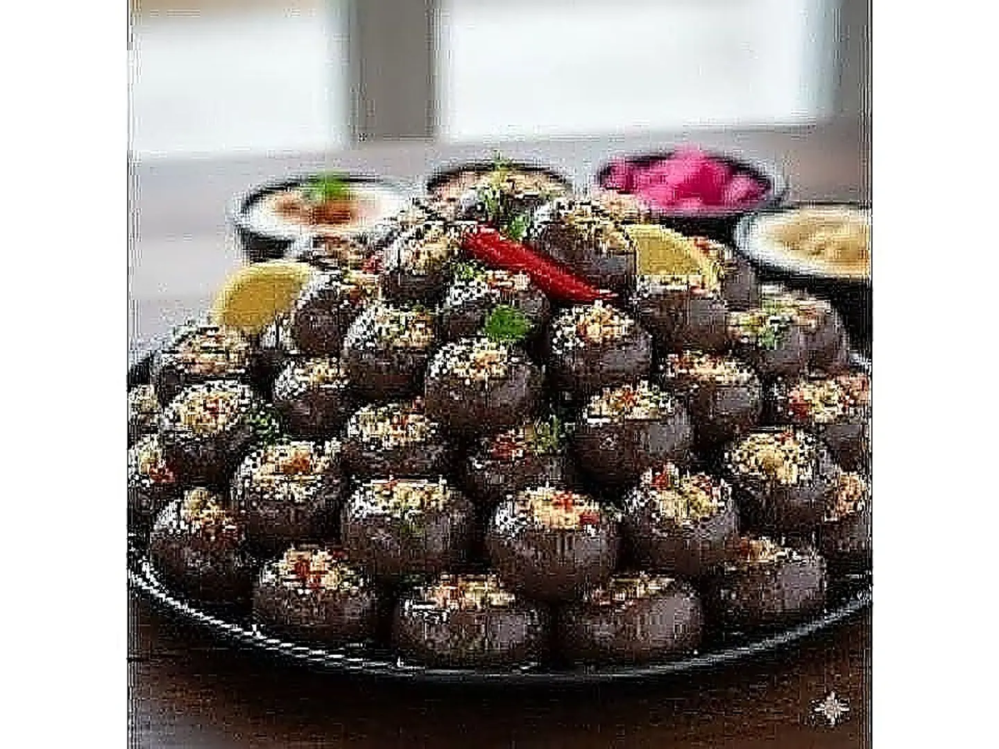 صحن باذنجان مخلل كبير