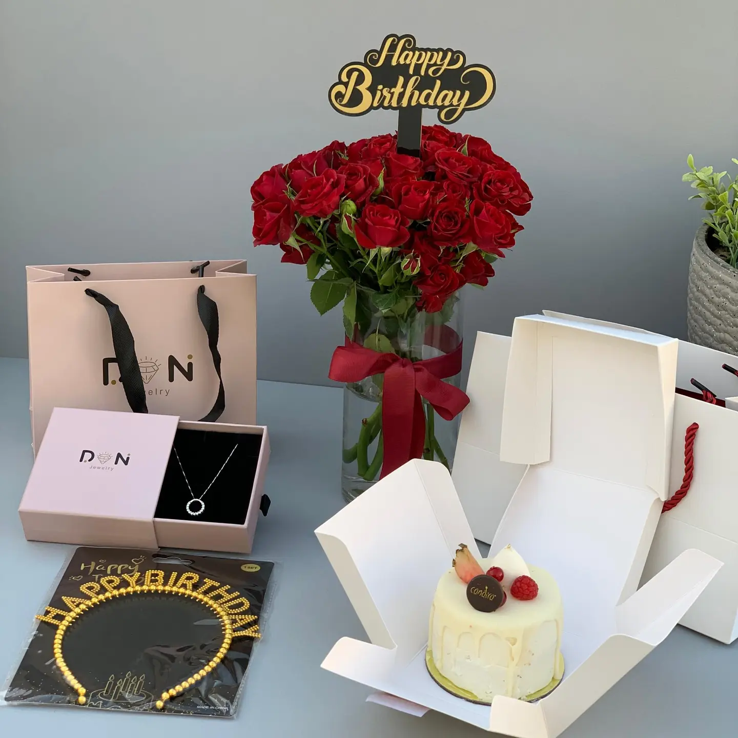 مجموعة عيد الميلاد مع سلسال دان فضة