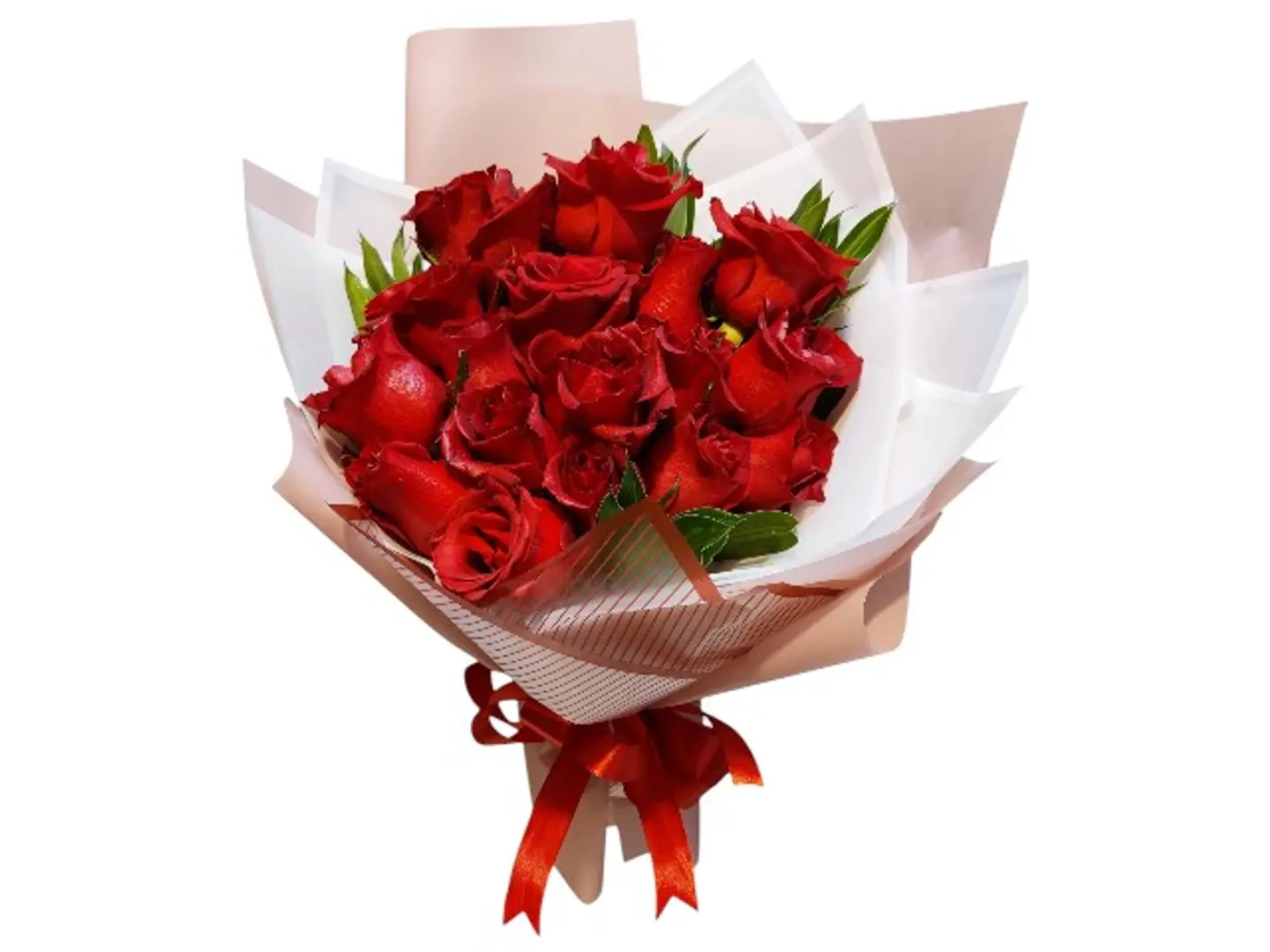 2023 Hand Bouquet 18 Red Roses With Jamica