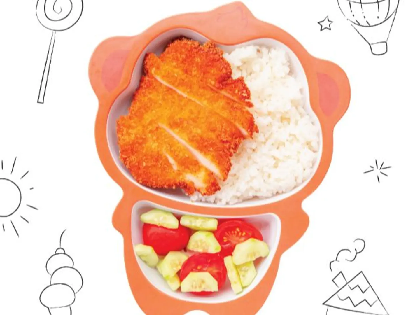 Kids Bento Meal "Breaded Chicken"